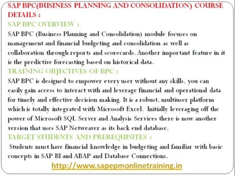 SAP BPC online training australia |SAP BPC Training | SAP BPC Online|MAGNIFIC TRAINING