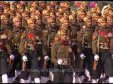 Host of Indian Army Regiment marching a contingent on Republic Day