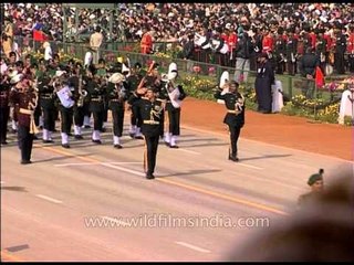 Army Regiment marching a contingent on R- Day