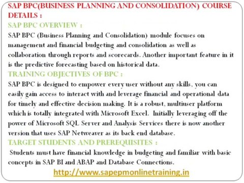 SAP BPC online training usa | SAP BPC Online Training | SAP BPC Training | MAGNIFIC TRAINING