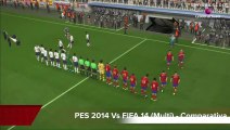Comparativa PES 2014 Vs FIFA14