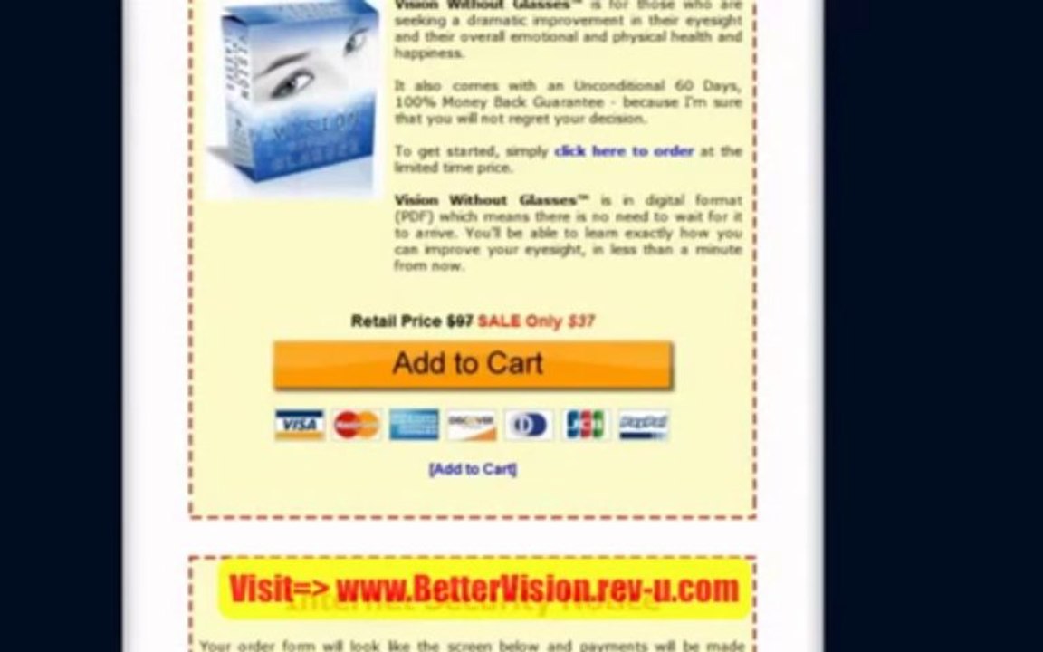 Vision Without Glasses Review - Restore Vision Without Glasses Ebook