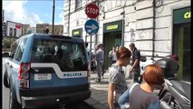 Napoli - Sventato colpo della banda del buco alla Credem -live- (30.09.13)
