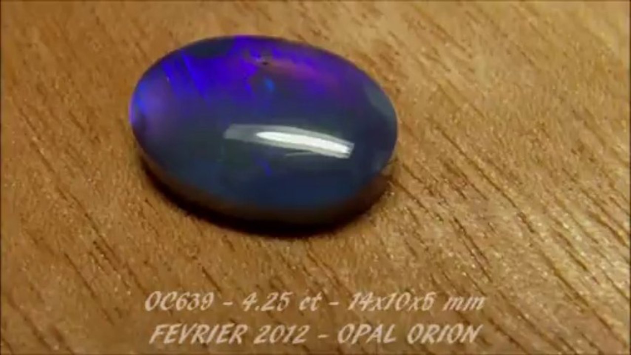OC639 - OPAL ORION - OPALE NOIRE CRISTAL L. RIDGE AUSTRALIE