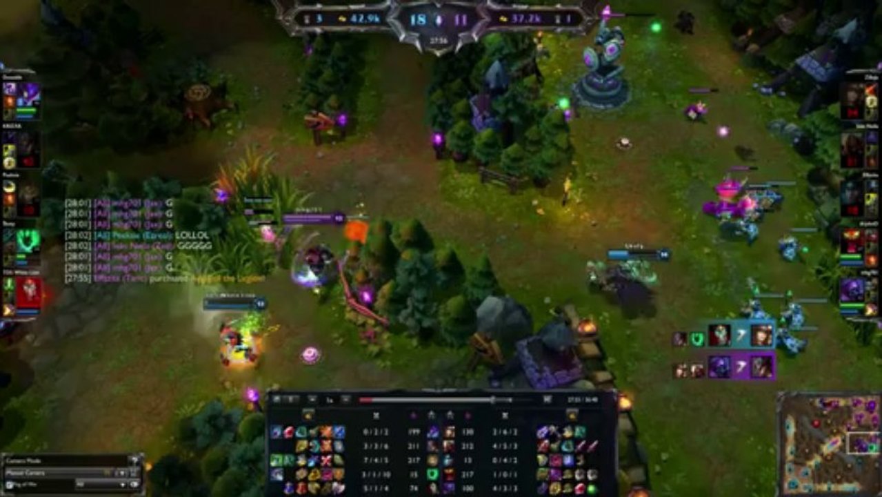 Shaco tombe dans le piège
