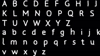 Free Stock Footage - Boiled Lines Alphabet - 1080p HD