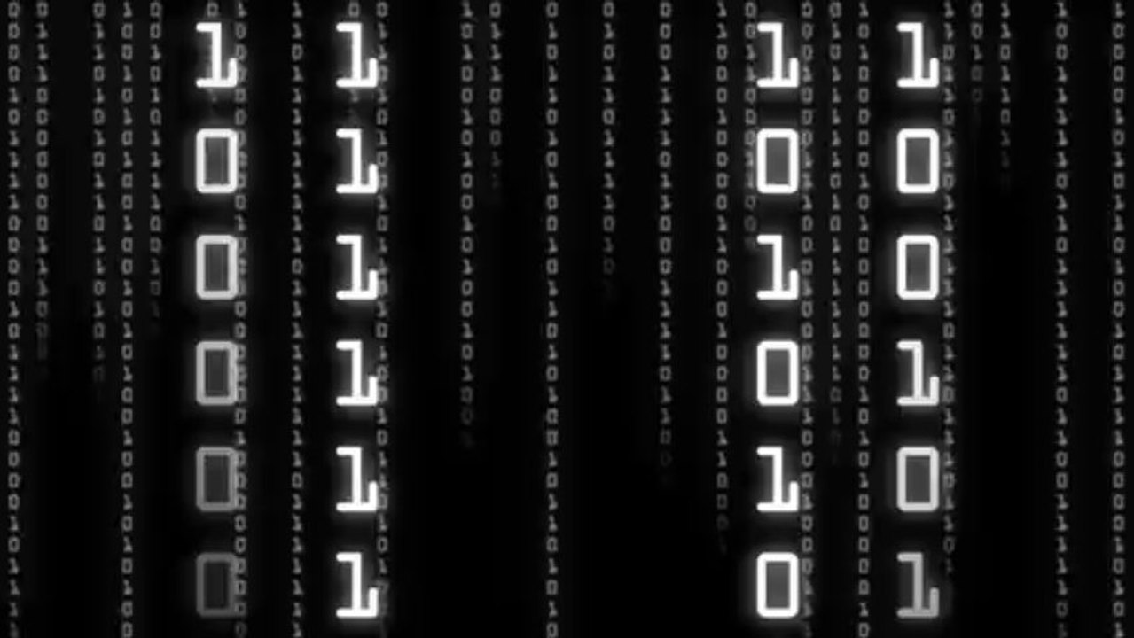 Free Stock Footage - Binary Numbers Production Element
