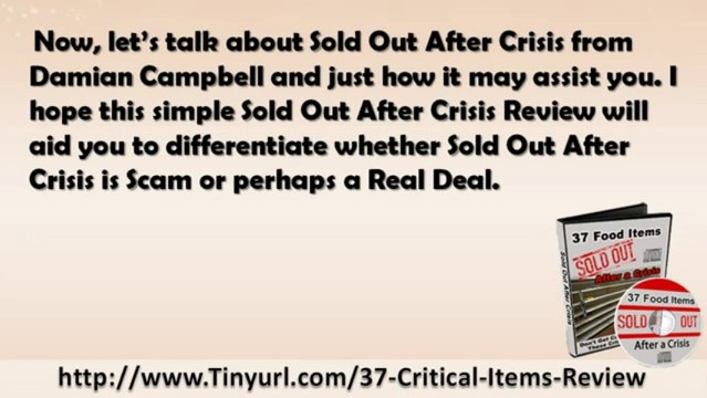 37 Critical Items Review | Sold Out After Crisis Download