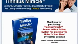 Tinnitus Miracle Book Review by Thomas Coleman - The Truth