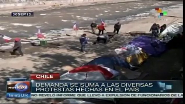 Continúan las huelgas de trabajadores en Chile