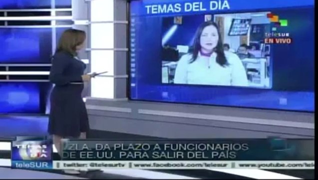 Venezuela da plazo a funcionarios de EE.UU. para salir del país