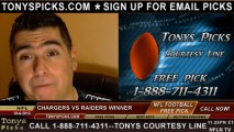 Oakland Raiders vs. San Diego Chargers Pick Prediction NFL Pro Football Odds Preview 10-6-2013