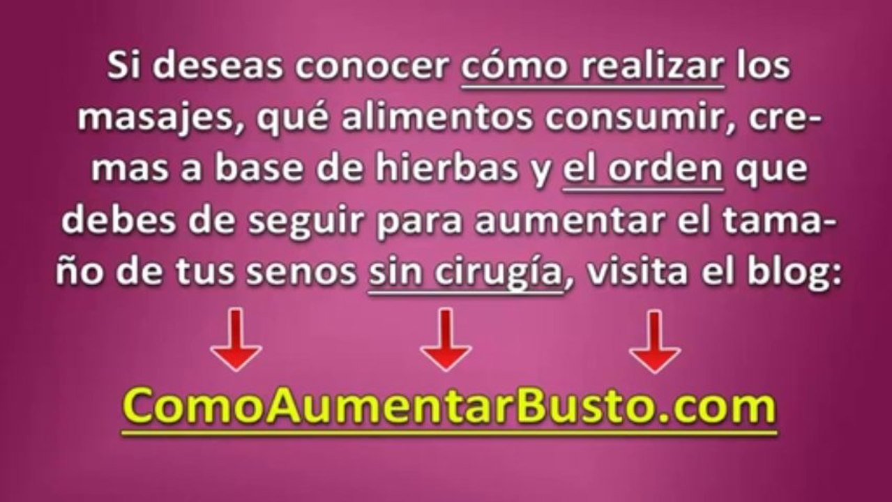 3 tips para aumentar los senos sin cirugía [Aumento de Busto Natural]