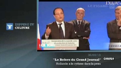 Zapping TV : Le programme de Hollande en musique