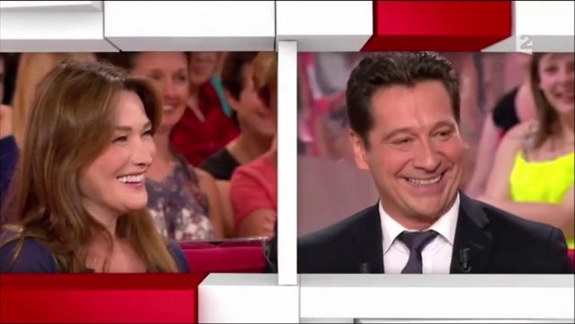Carla Bruni hilare devant Laurent Gerra qui imite Nicolas Sarkozy