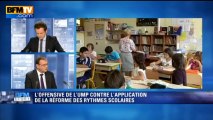 BFM Story: L'offensive de l'UMP contre l'application de la réforme des rythmes scolaires - 01/10
