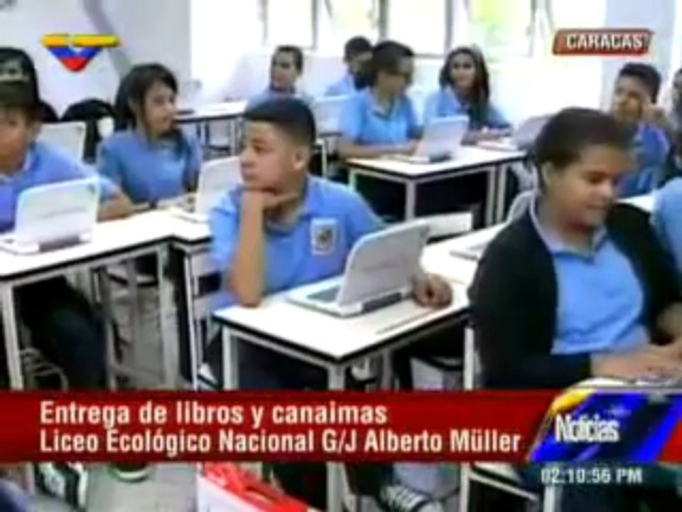 (Vídeo) Ejecutivo entregó libros y Canaima a Liceo Ecológico NB G J Alberto Müller Rojas