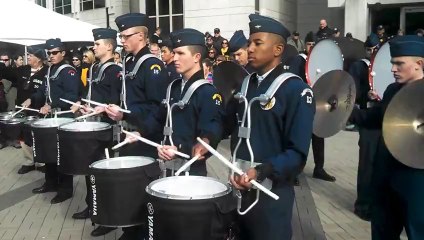 Air Force vs Army Drumline Battle