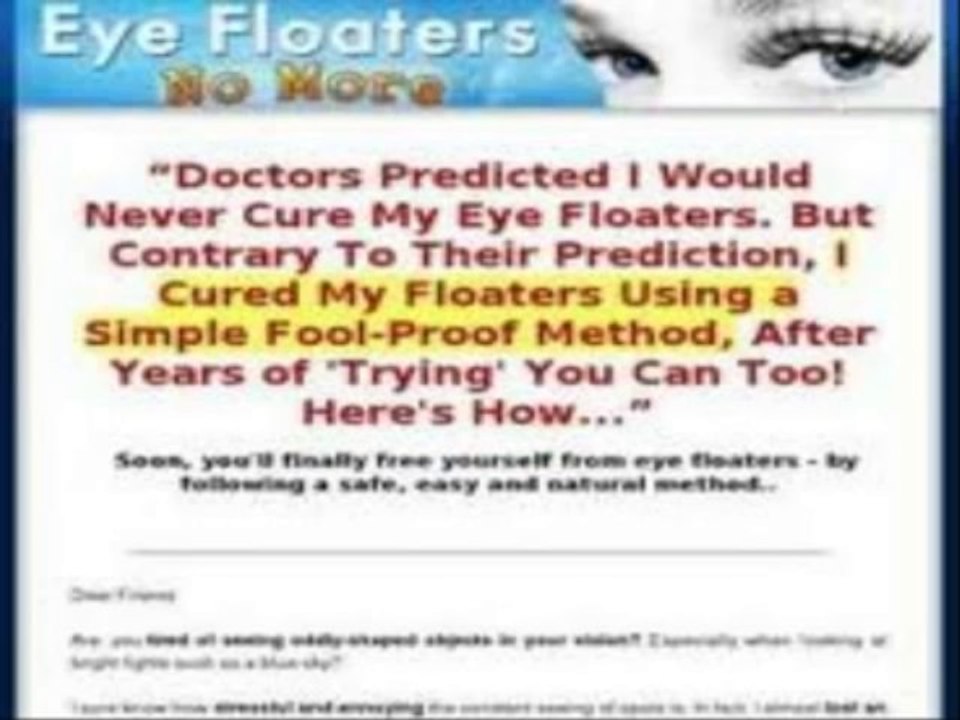 eye floaters no more review
