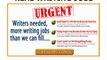 Real Writing Jobs - Legitimate Work From Home Jobs