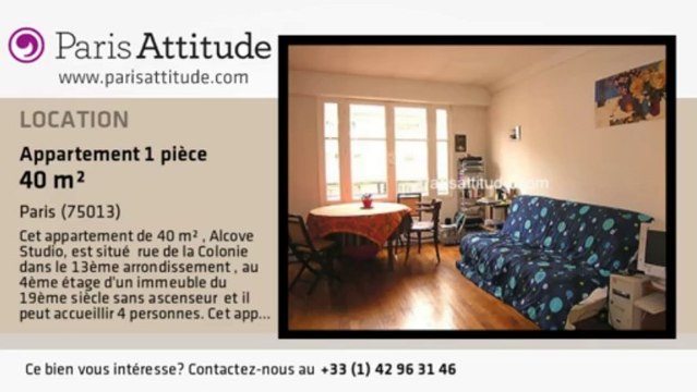 Appartement Alcove Studio à louer - Tolbiac, Paris - Ref. 1092