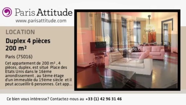 Duplex 3 Chambres à louer - Alma Marceau, Paris - Ref. 6850