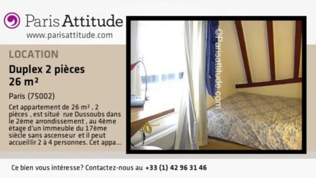 Duplex 1 Chambre à louer - Montorgueil, Paris - Ref. 258