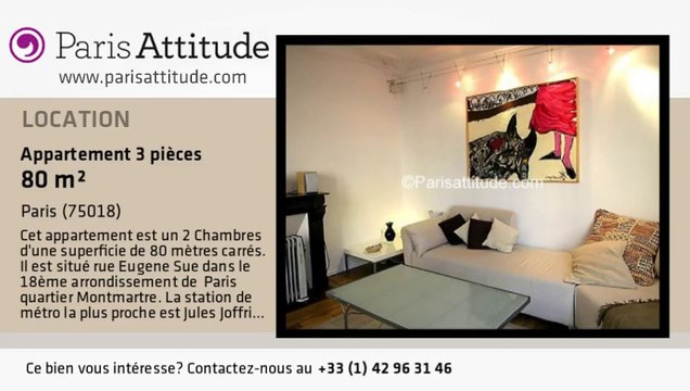 Appartement 2 Chambres à louer - Jules Joffrin - Mairie du 18ème, Paris - Ref. 2063