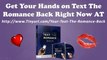 Text The Romance Back Today | Examples of Text The Romance Back