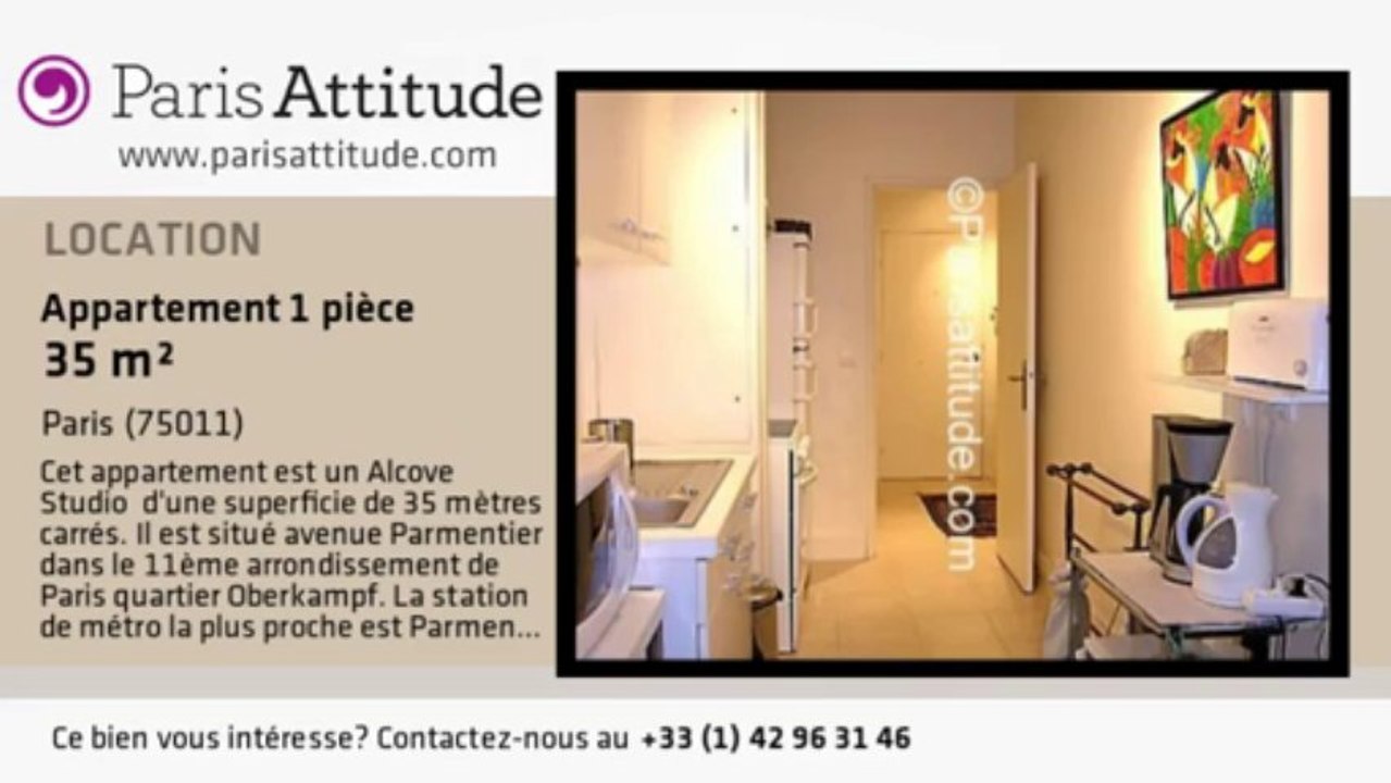 Appartement Alcove Studio à louer - Parmentier, Paris - Ref. 1885