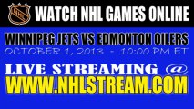 Watch Winnipeg Jets vs Edmonton Oilers NHL Live Stream