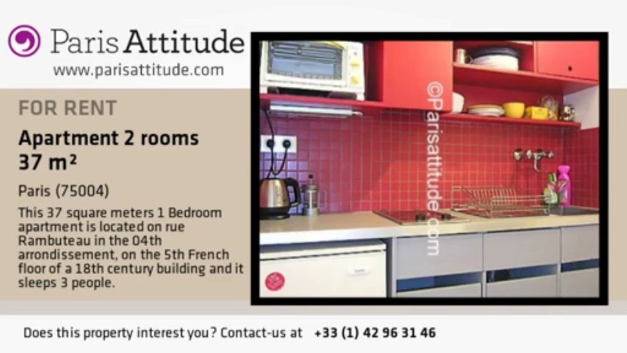 1 Bedroom Apartment for rent - Centre George Pompidou, Paris - Ref. 2958