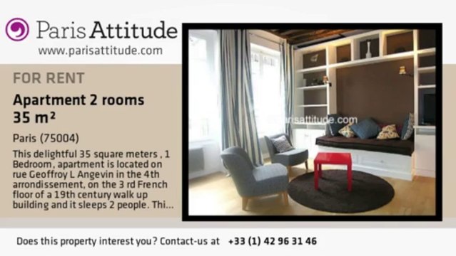 1 Bedroom Apartment for rent - St Paul, Paris - Ref. 6776