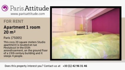 Studio Apartment for rent - Place Monge, Paris - Ref. 3535