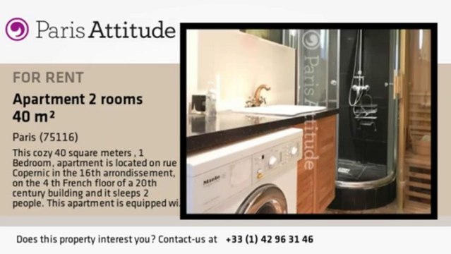 1 Bedroom Apartment for rent - Victor Hugo, Paris - Ref. 8850