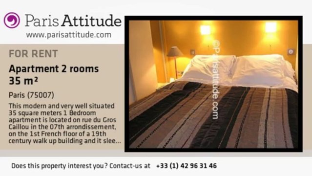 1 Bedroom Apartment for rent - Tour Eiffel, Paris - Ref. 4546