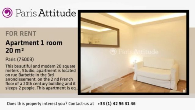 Studio Apartment for rent - Musée Picasso, Paris - Ref. 8795