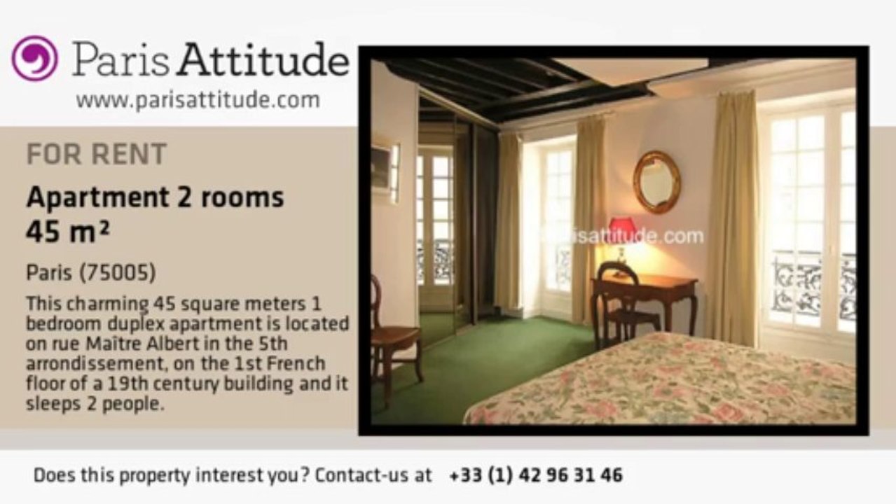 1 Bedroom Duplex for rent - Quartier Latin/St Michel, Paris - Ref. 1296