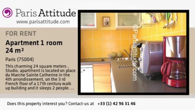 Studio Apartment for rent - St Paul, Paris - Ref. 327