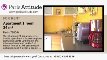 Studio Apartment for rent - St Paul, Paris - Ref. 327