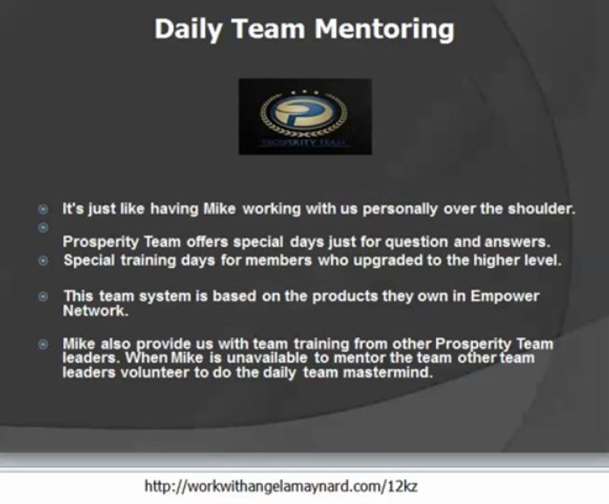 Prosperity Team Daily Trainings