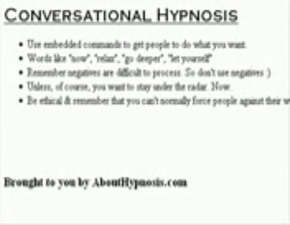Conversational Hypnosis 152