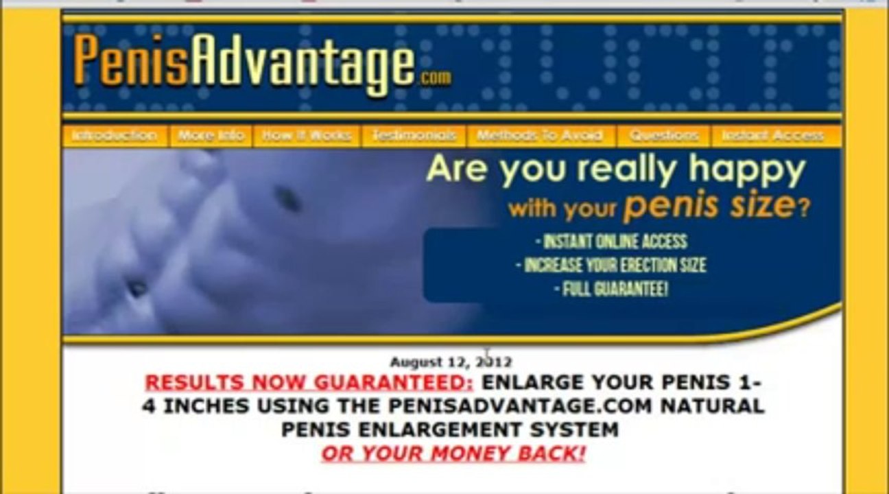 Penis Advantage Full Detailed Review!