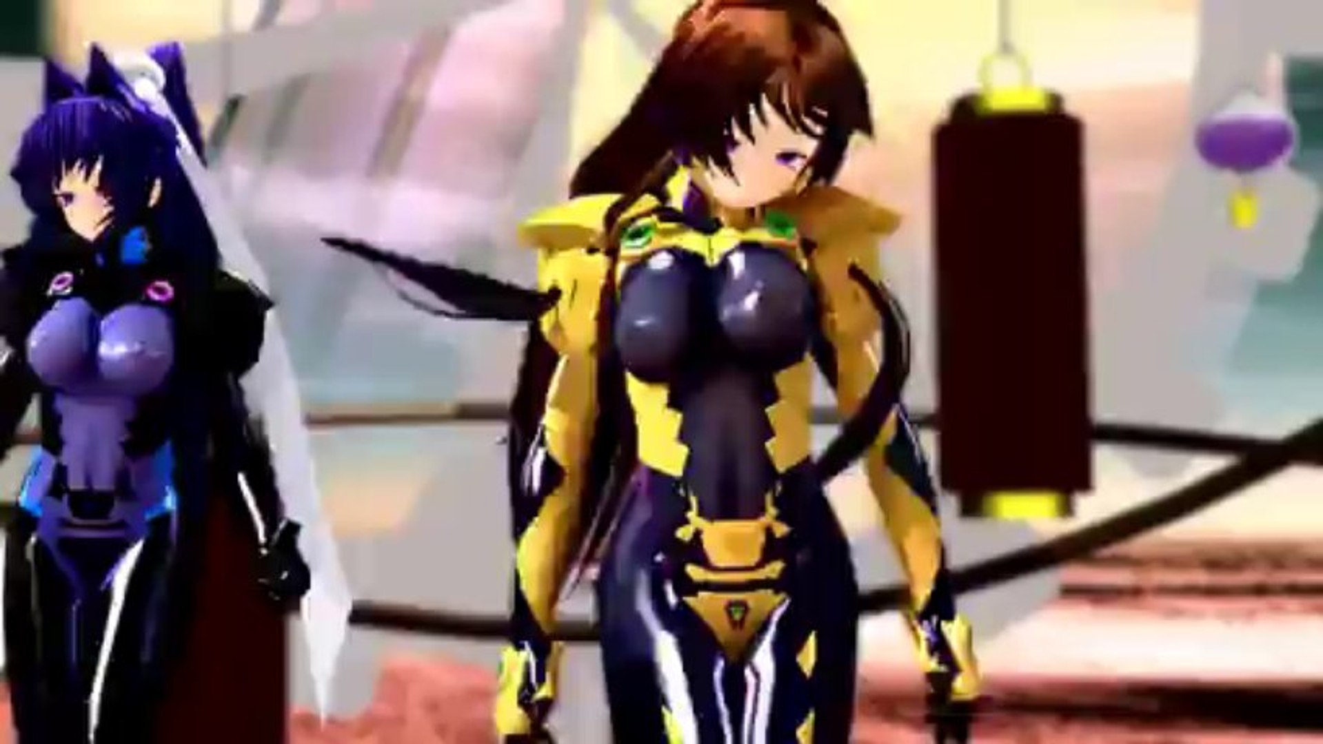 Mmd 御剣冥夜と篁唯依でkiss Me 愛してる 動画 Dailymotion