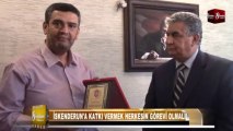 MUHSİN CERRAHOĞLU İŞADAMI NURİ ÜYSENE PLAKET VERDİ 8.GÜN HABER