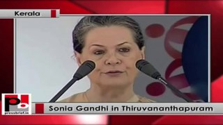 Sonia Gandhi in Kerala: Zero landless project will benefit the poor