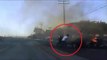 El Segundo police saves woman from burning car