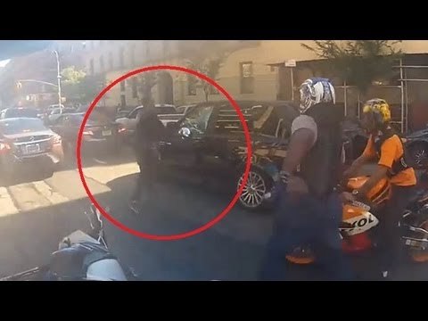Shocking footage: Motorcycle mob beat Range Rover driver