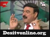 Sheikh Rasheed With Cigar