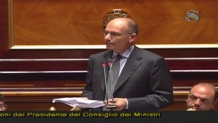 Letta au Parlement italien: "Donnez-nous votre confiance"